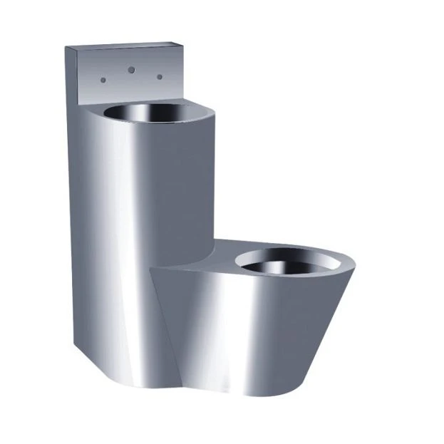 Stainless Steel Combination Toilet Pan With Sink